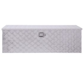 48inch Aluminum Tool Box,heavy Duty Truck Bed Tool Box,outdoor Trailer Pickup Storage Tool Box,RV Storage Organizer,underbody Box W Lock Keys,silver
